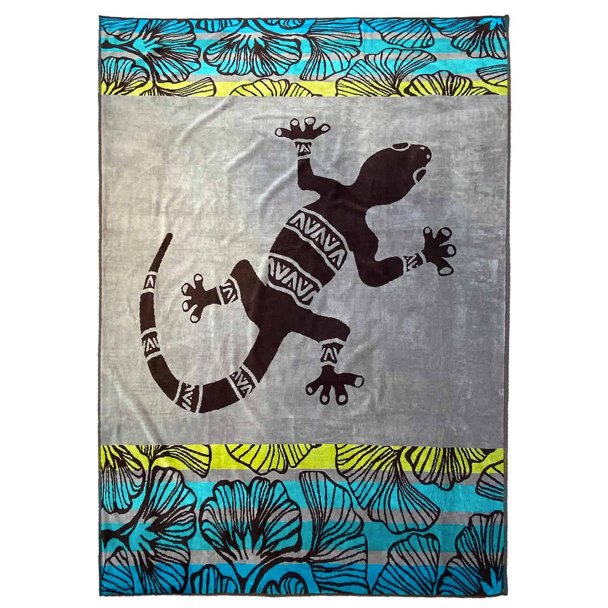 STRANDTUCH Frottee Velours Jacquard Lazare 140x180 400g/m² - Blau, Textil (140/180cm) - LE COMPTOIR DE LA PLAGE