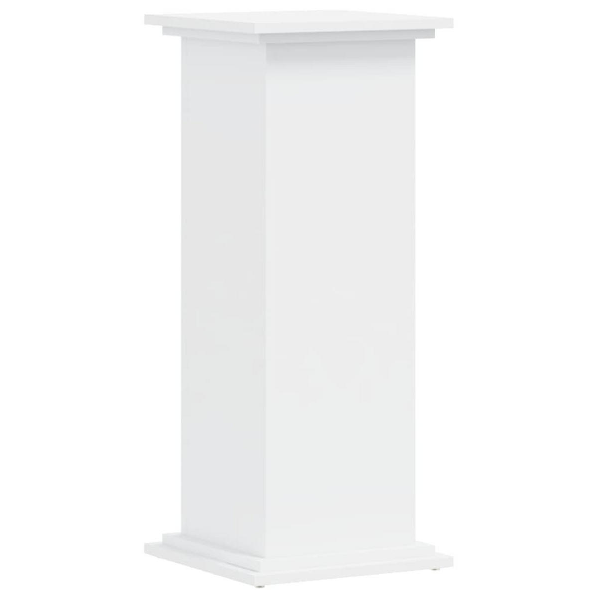 PFLANZENSTÄNDER Weiss 33/33/80 Cm Holzwerkstoff - Weiß, Holzwerkstoff (33/80/33cm) - vidaXL