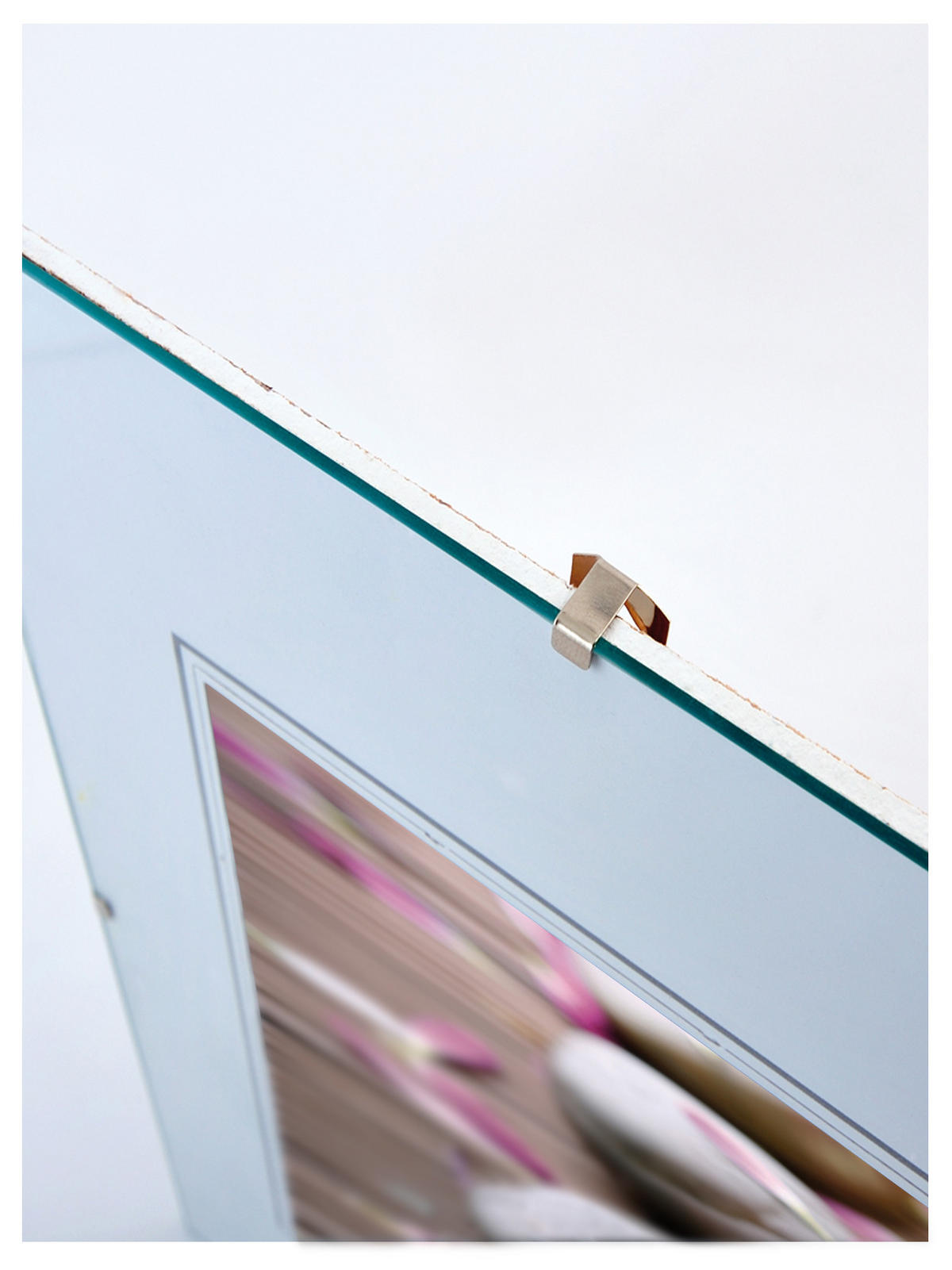 BILDERRAHMEN Rahmenlose Bildhalter 40x50 cm, ANTIREF - Transparent, Glas (40/50/1cm) - walther design