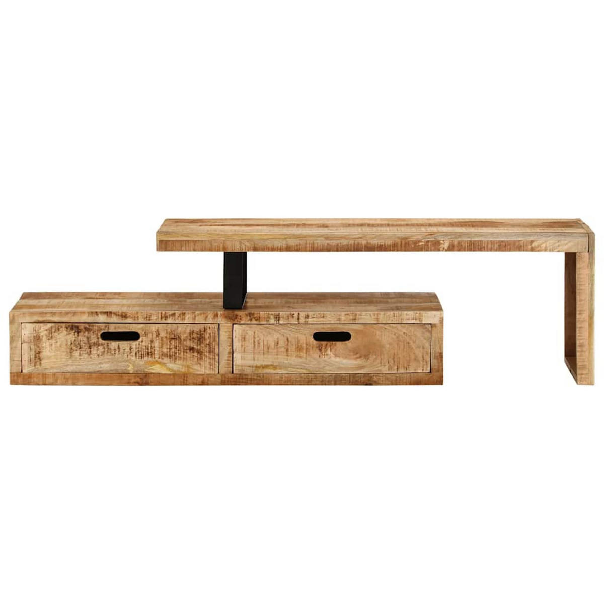 TV-STÄNDER (118–200)/30/40 Cm Massivholz Mango - Braun, Holz (30/40/200cm) - vidaXL