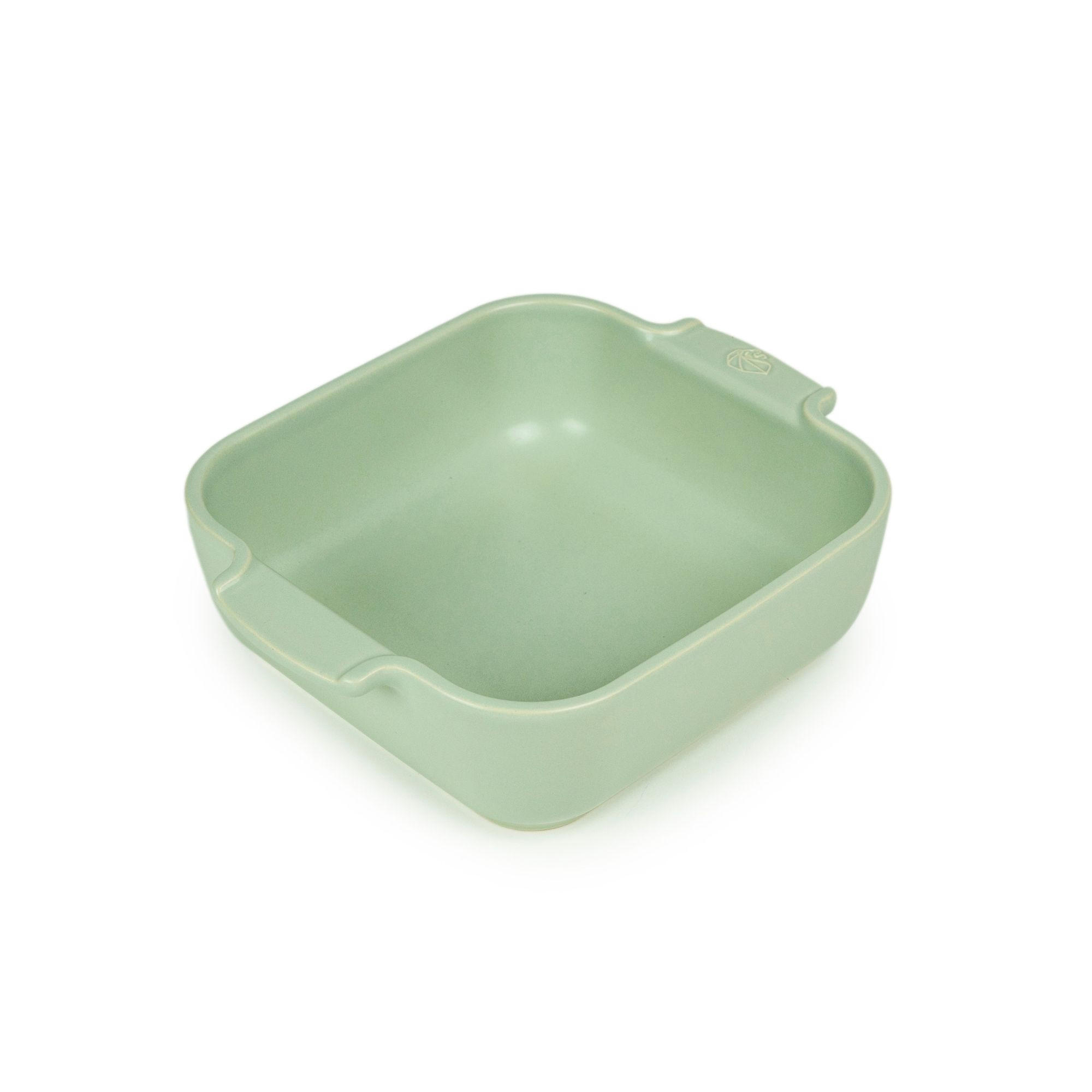 AUFLAUFFORM Keramik Appolia 18cm Quadratisch Salbeigrün Spülmaschinenfest - Grün, Keramik (14/18/5.1cm) - PEUGEOT