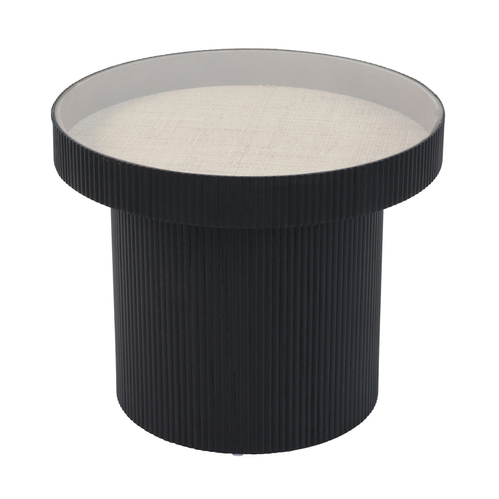 BEISTELLTISCH Miguel mit Glas - Multicolor, Holz (59/59/45cm) - SVITA