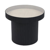 BEISTELLTISCH Miguel mit Glas - Multicolor, Holz (59/59/45cm) - SVITA