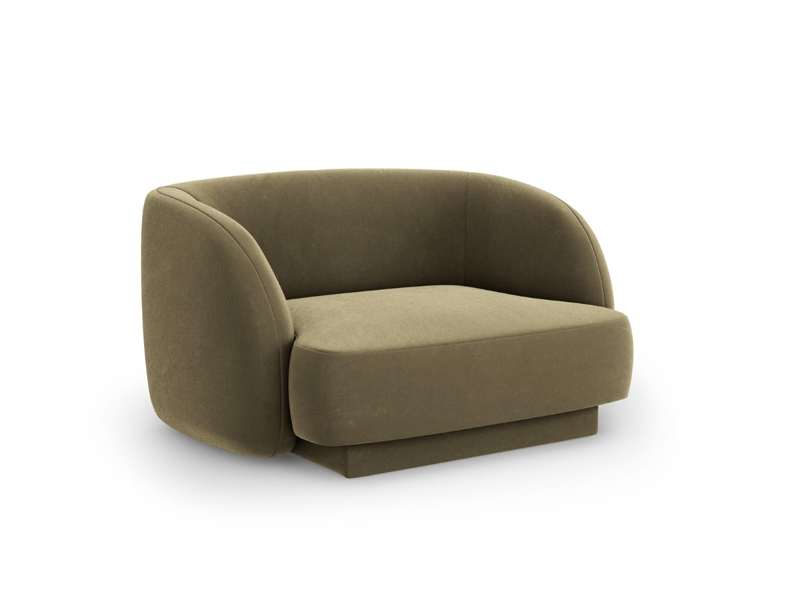 SESSEL Miley aus Samt grün - Grün, Textil (90/70/103cm) - Micadoni