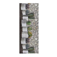 VINYL-KÜCHENTEPPICH Grau Ricci 52/100 cm - Grau, Kunststoff/Textil (52/100cm) - Atticgo