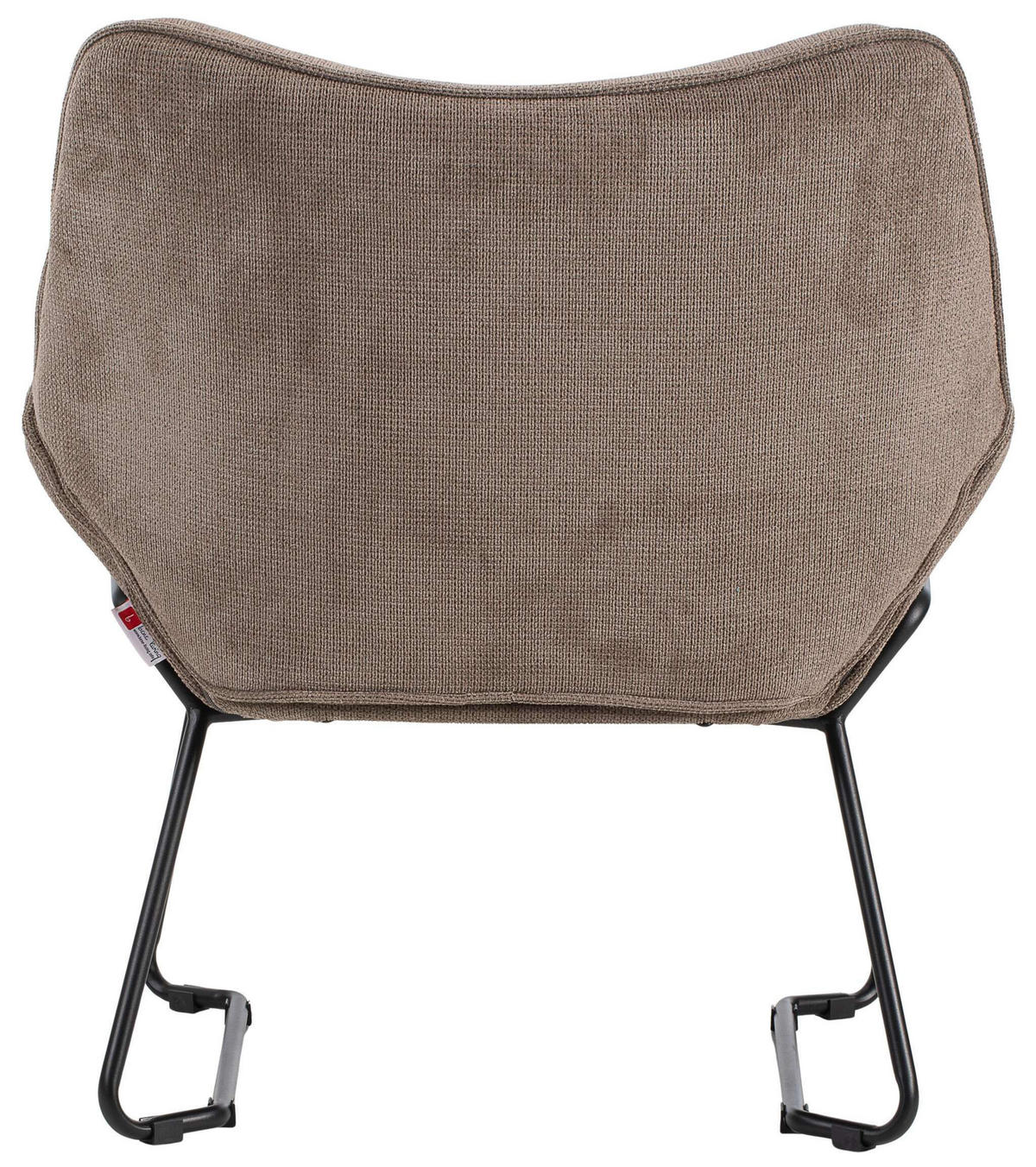 SESSEL Aliano braun - Beige/Schwarz, Textil/Metall (73/76/67cm) - Mr. Deko