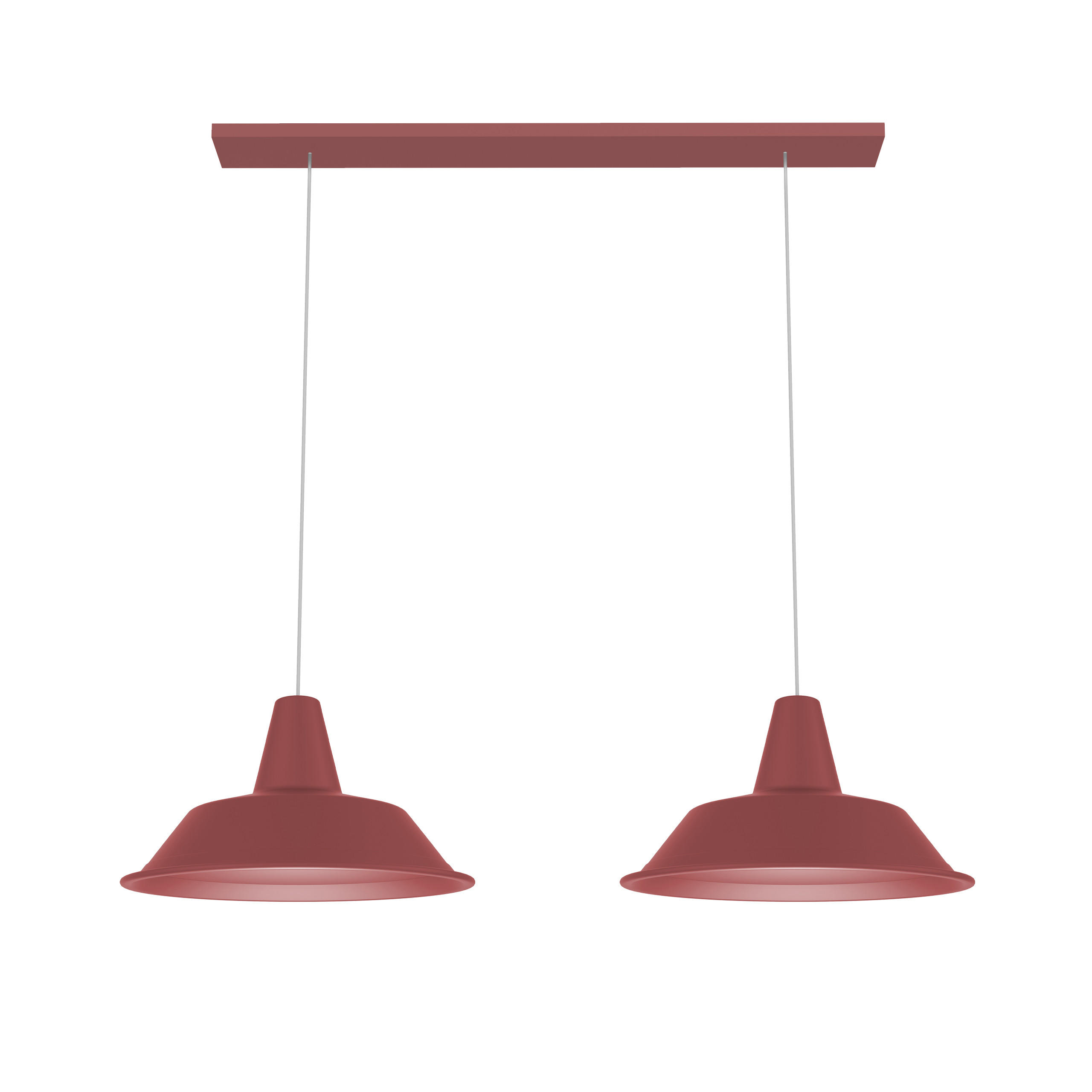 HÄNGELEUCHTE - Rot, Metall (35/70/120cm) - Lumicom