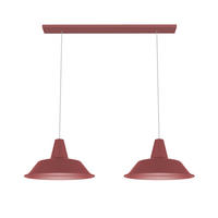 HÄNGELEUCHTE - Rot, Metall (35/70/120cm) - Lumicom