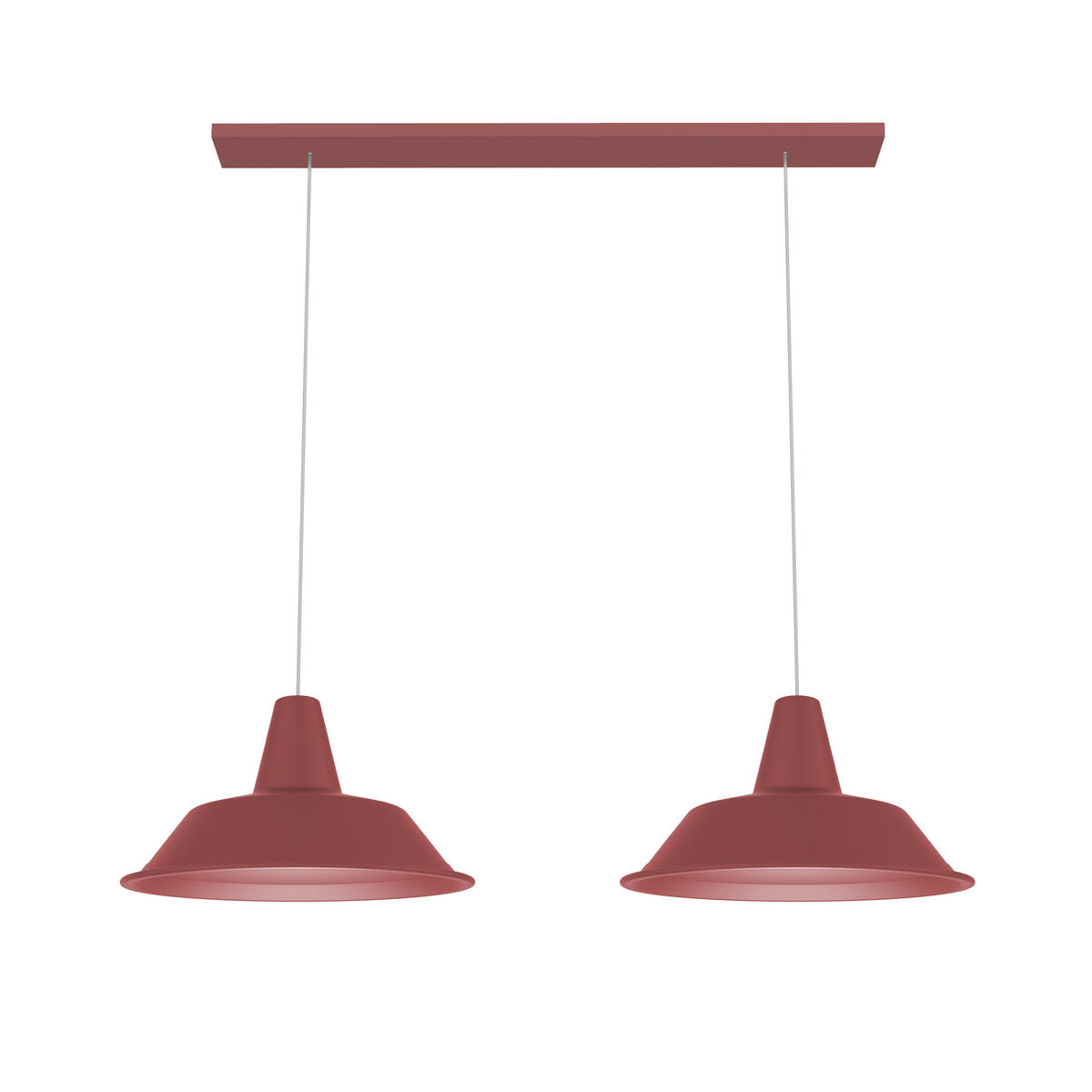 HÄNGELEUCHTE - Rot, Metall (35/70/120cm) - Lumicom