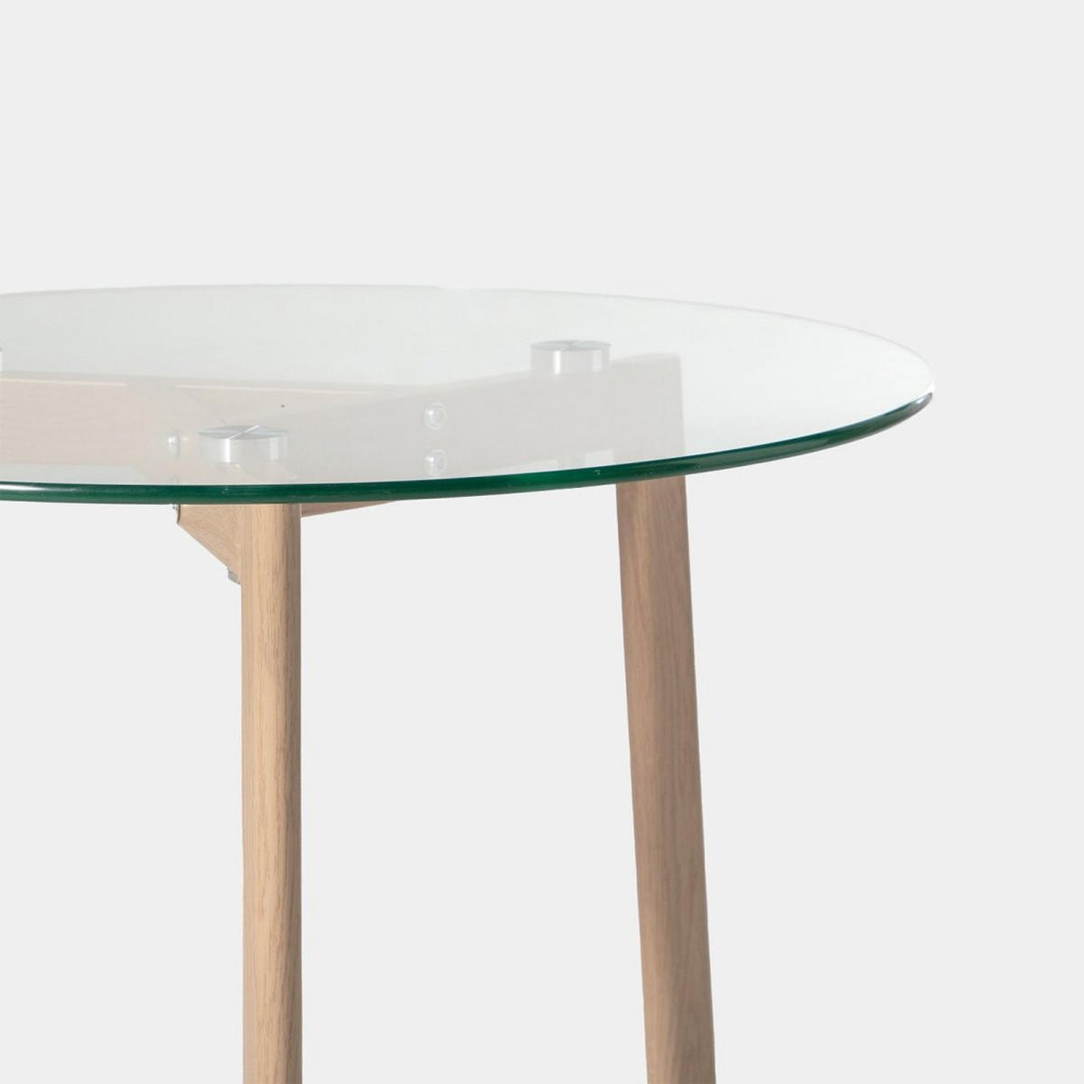 COUCHTISCH FESTER Eyre Durchsichtig 60 cm x 45 cm - Transparent, Glas (60/60/45cm) - Klast Home