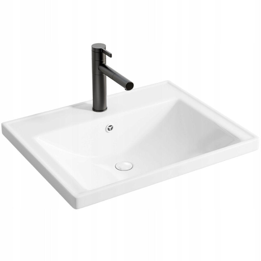 WASCHBECKEN, weiß 52/41/17 cm - Weiß, Keramik (52/17/41cm)