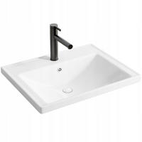 WASCHBECKEN, weiß 52/41/17 cm - Weiß, Keramik (52/17/41cm)