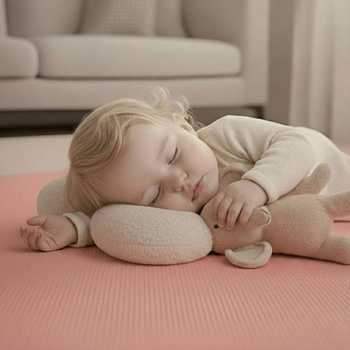 SPIELMATTE ab Null - 90 cm Baby Puzzlematte Rosa - Rosa, Kunststoff (30/30cm) - Littletom