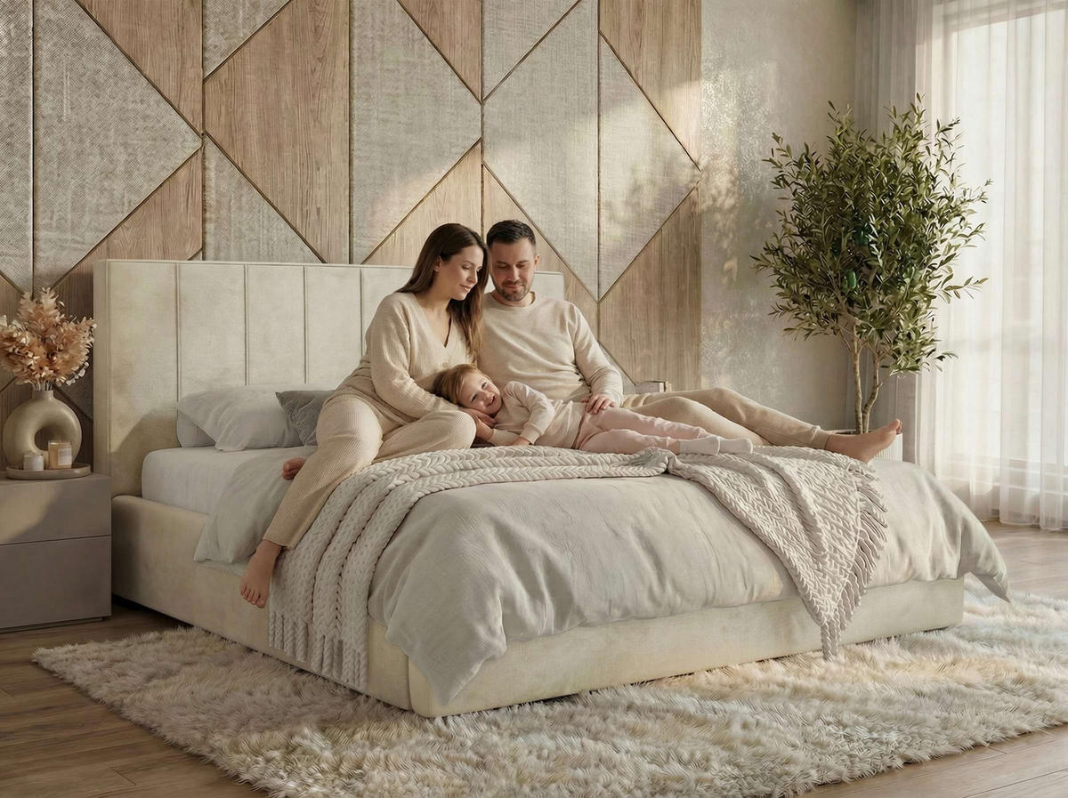 ČALOUNĚNÁ POSTEL TENARDO CLASSIC 200/200 - Světle šedá Samet - bez matrace - černá/světle šedá, textil/plast (200/200cm) - MKS