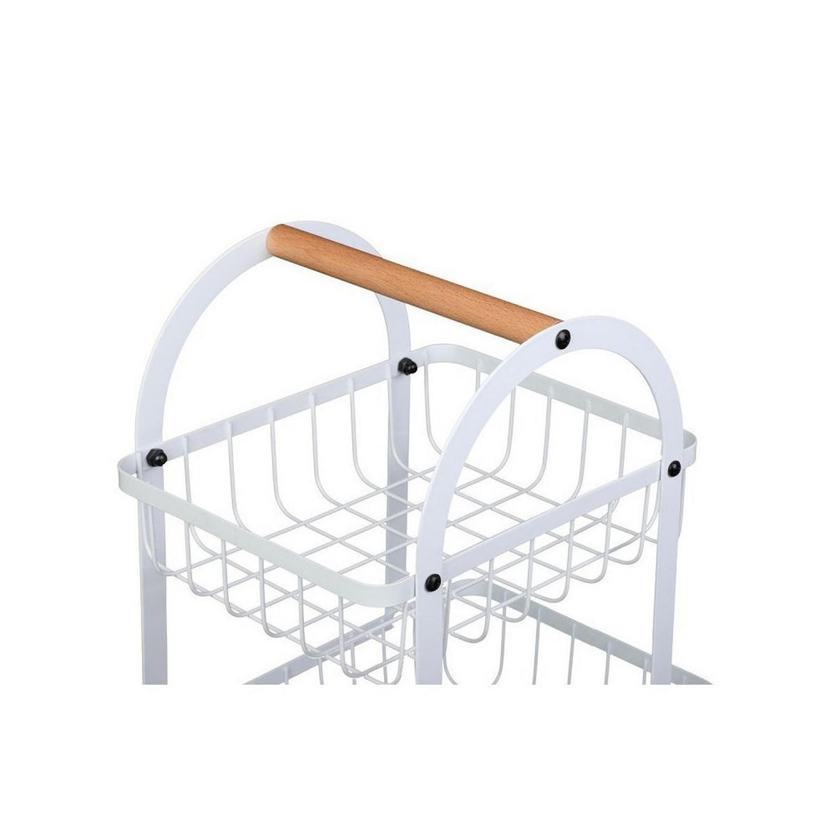 OBSTKORB Weiß 27/17/30 cm E8111 - Weiß, Holz (30cm) - Elitehoff