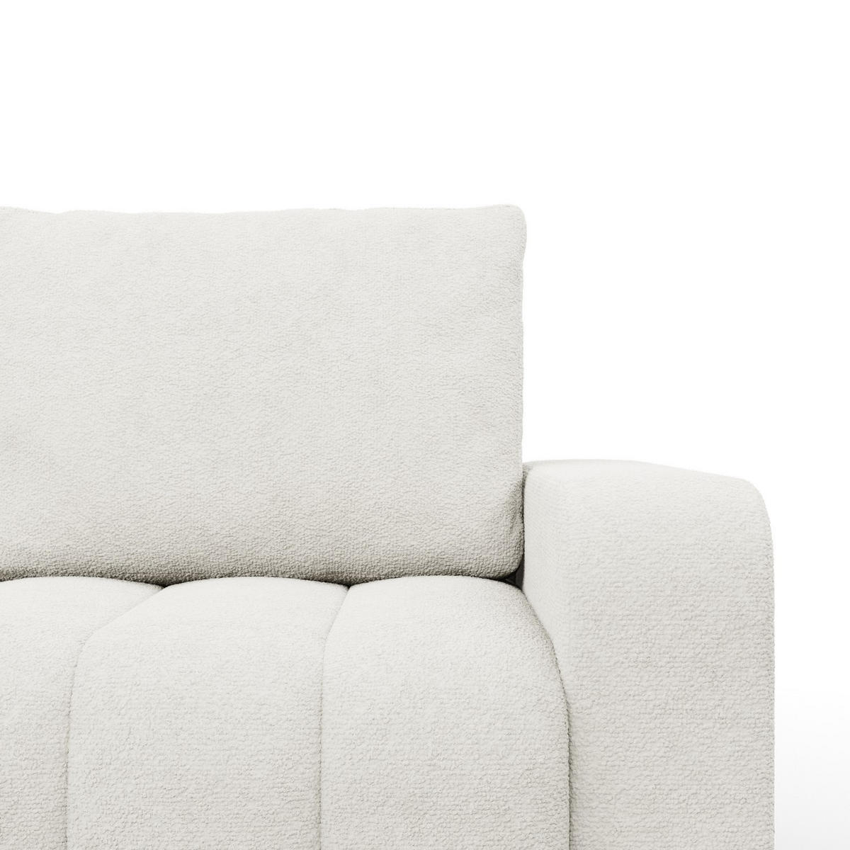 ECKSOFA MIT SCHLAFFUNKTION ABRIELLE BONELL Creme - Creme, Textil (144/237cm) - Mebligo