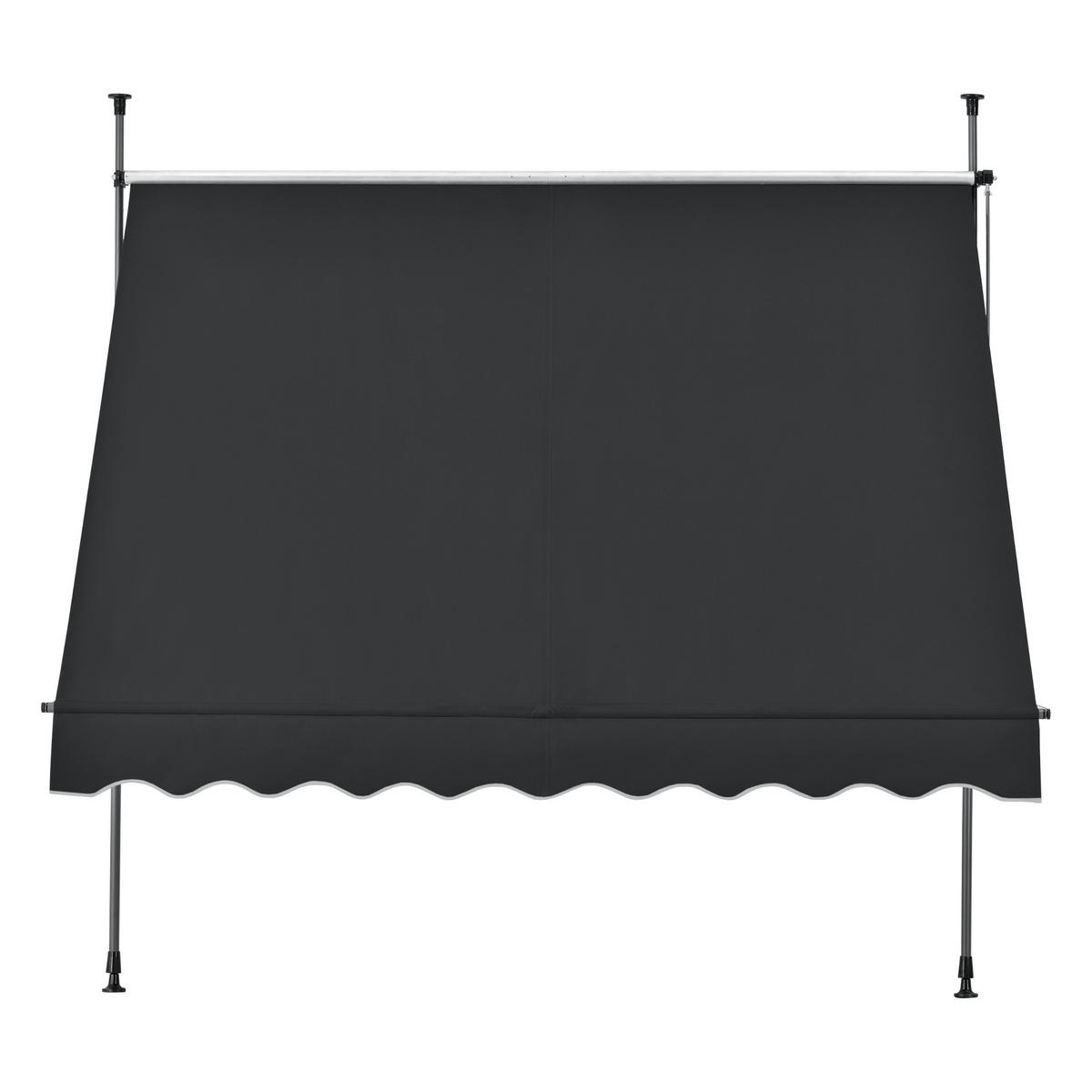 KLEMMMARKISE Stem - Schwarz, Textil/Metall (200/309/120cm) - pro.tec