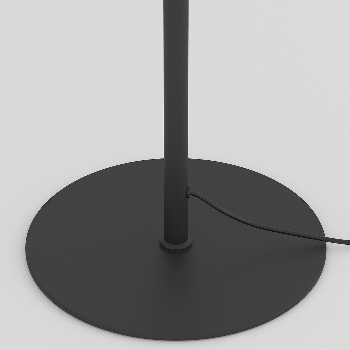 STEHLEUCHTE - Glas / Eisen - Schwarz/Weiß, Glas/Metall (25/25/160cm) - home24