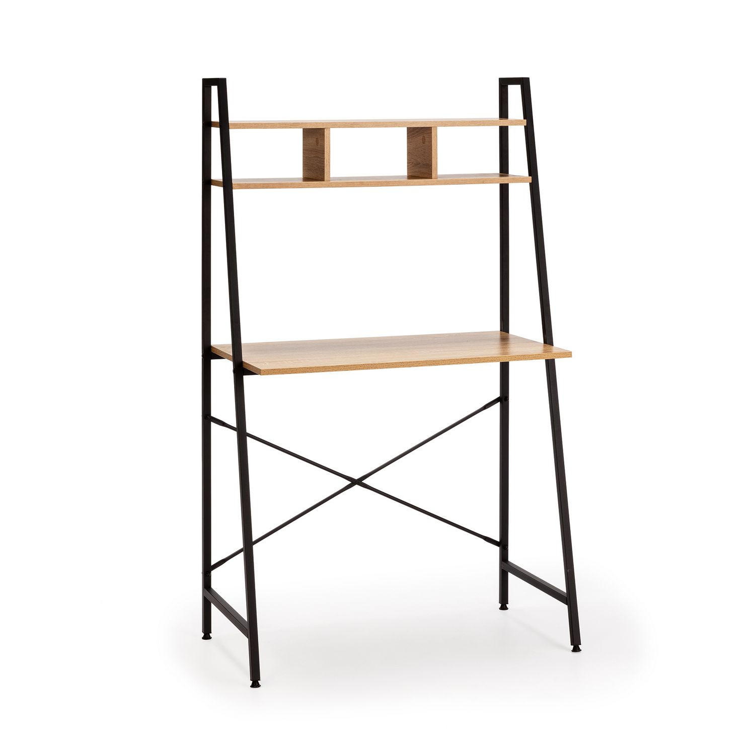SCHREIBTISCH 83/46/142 Blanca Schwarz - Schwarz, Holzwerkstoff (46/83/142cm) - VS Venta-stock