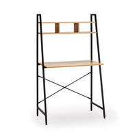 SCHREIBTISCH 83/46/142 Blanca Schwarz - Schwarz, Holzwerkstoff (46/83/142cm) - VS Venta-stock