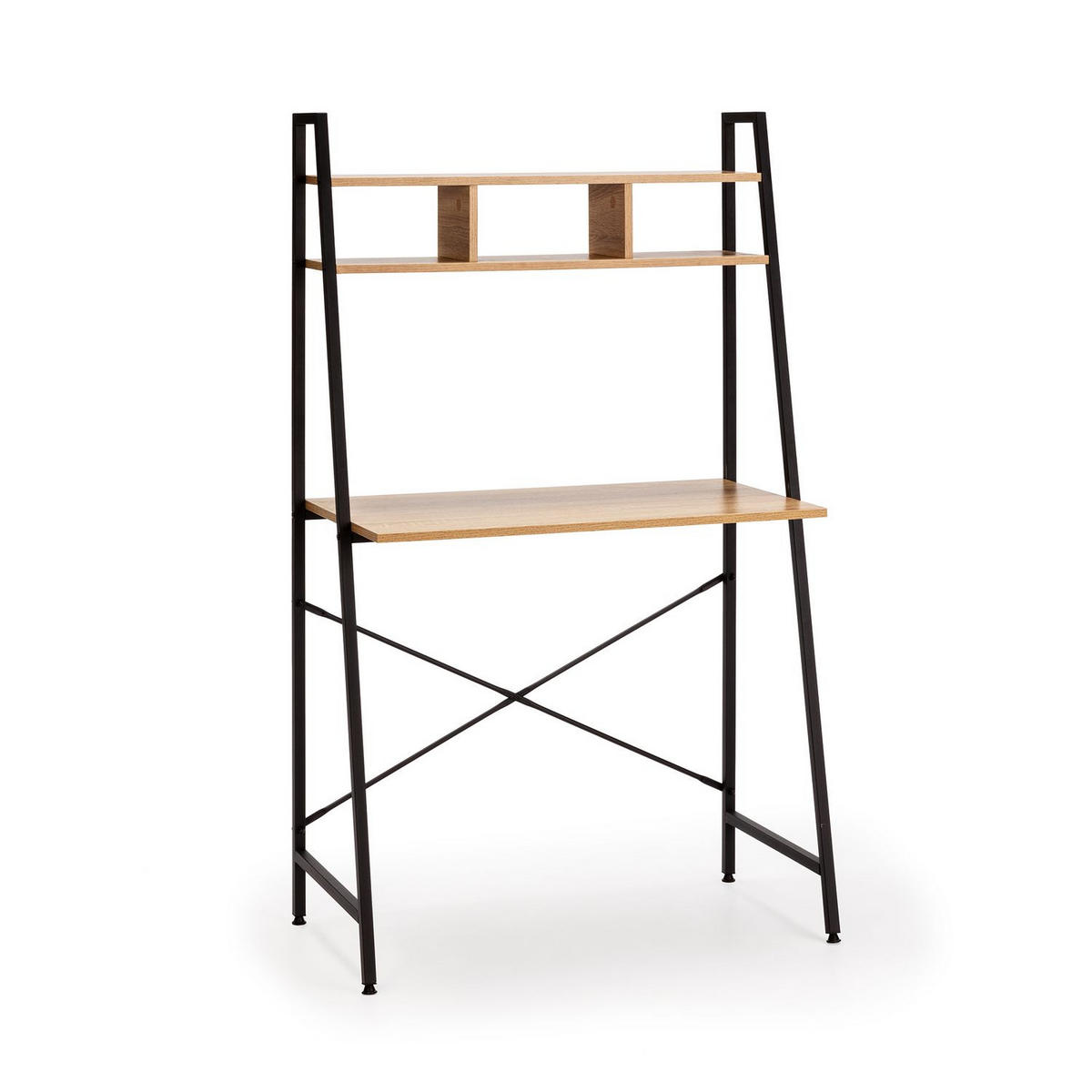 SCHREIBTISCH 83/46/142 Blanca Schwarz - Schwarz, Holzwerkstoff (46/83/142cm) - VS Venta-stock