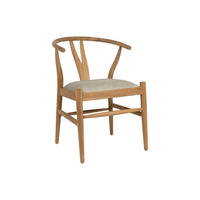 STUHL - Teakholz & Stoff - Holzfarben & Beige - POGIANA - Beige, Textil (63/77/53cm) - Vente-Unique