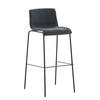 BARHOCKER Stoff Dunkelgrau - Dunkelgrau/Schwarz, Textil/Metall (43/100/48cm) - CLP