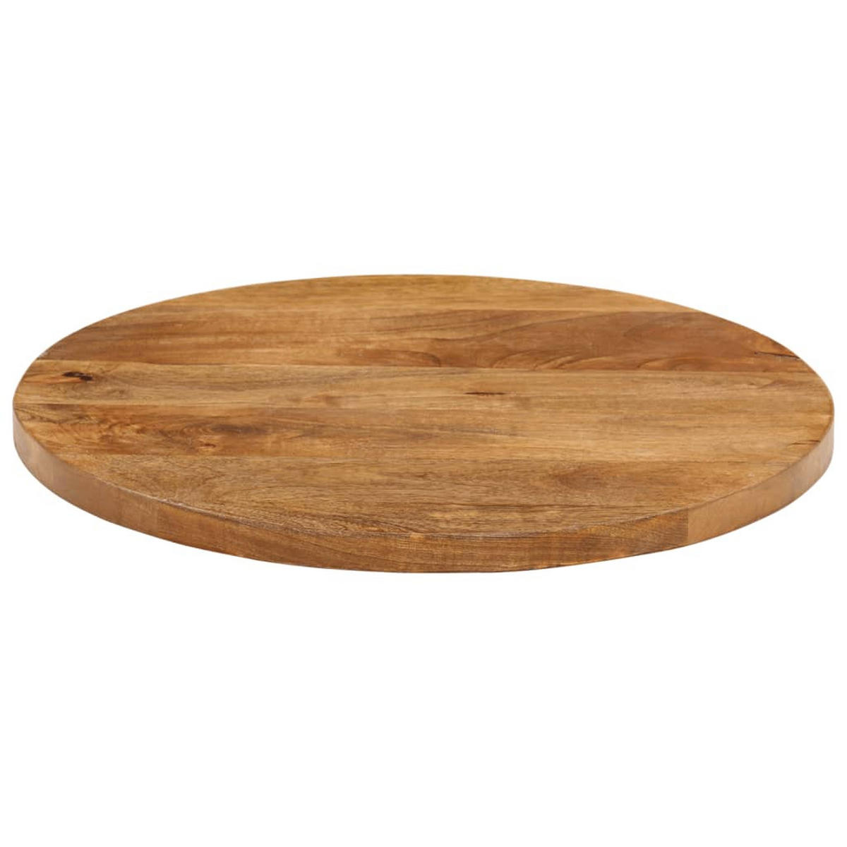 TISCHPLATTE Ø50/2,5 Cm Rund Massivholz Mango - Braun, Holz (50/50/2.5cm) - vidaXL