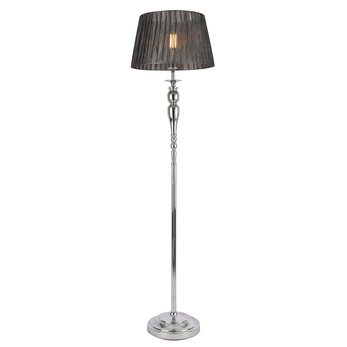 STEHLEUCHTE Lingen - Grau, Metall (40/40/151cm) - lux.pro