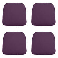 SITZKISSEN Panama 48/48 cm 4er-Set - Lila, Textil (48/5/48cm) - Madison