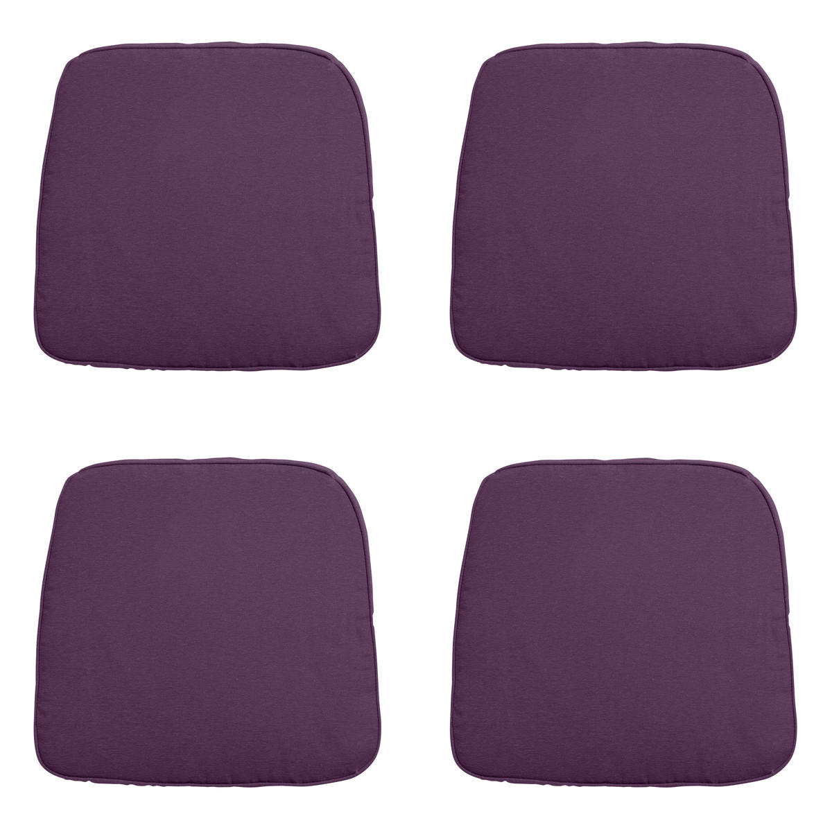 SITZKISSEN Panama 48/48 cm 4er-Set - Lila, Textil (48/5/48cm) - Madison