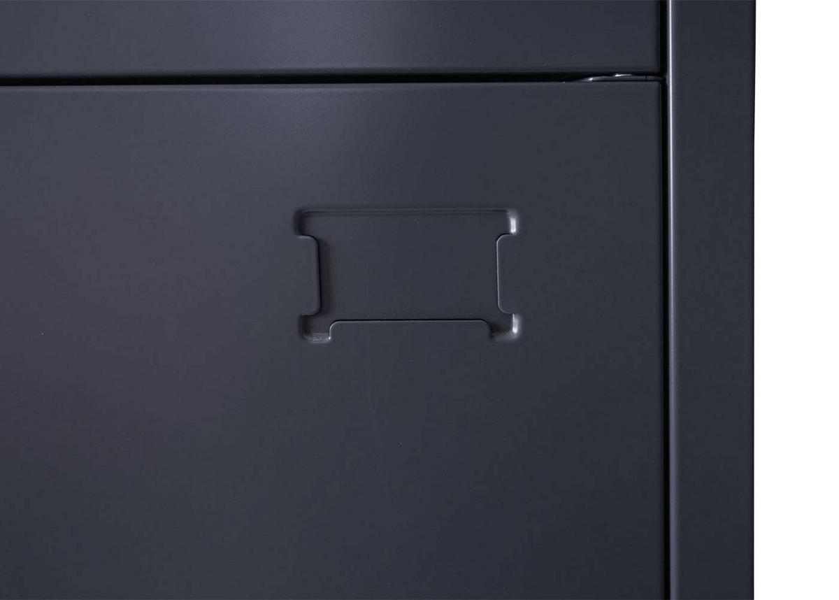 SCHLIESSFACH Anthrazit - Anthrazit, Metall (38/180/45cm) - MCW