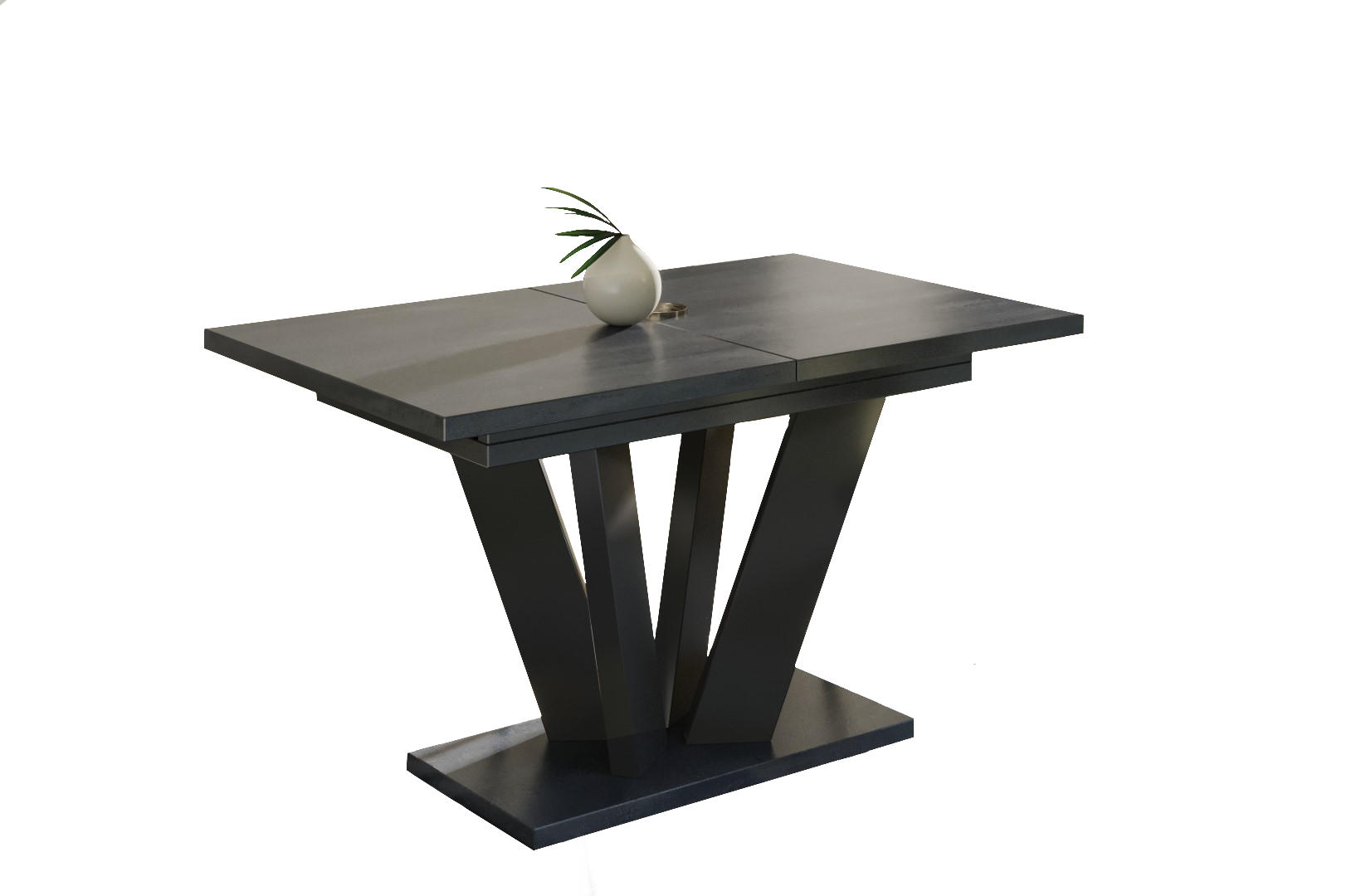 ESSTISCH Alex ausziehbar - Graphitfarben, Holzwerkstoff (130/80/80cm) - Endo-Moebel