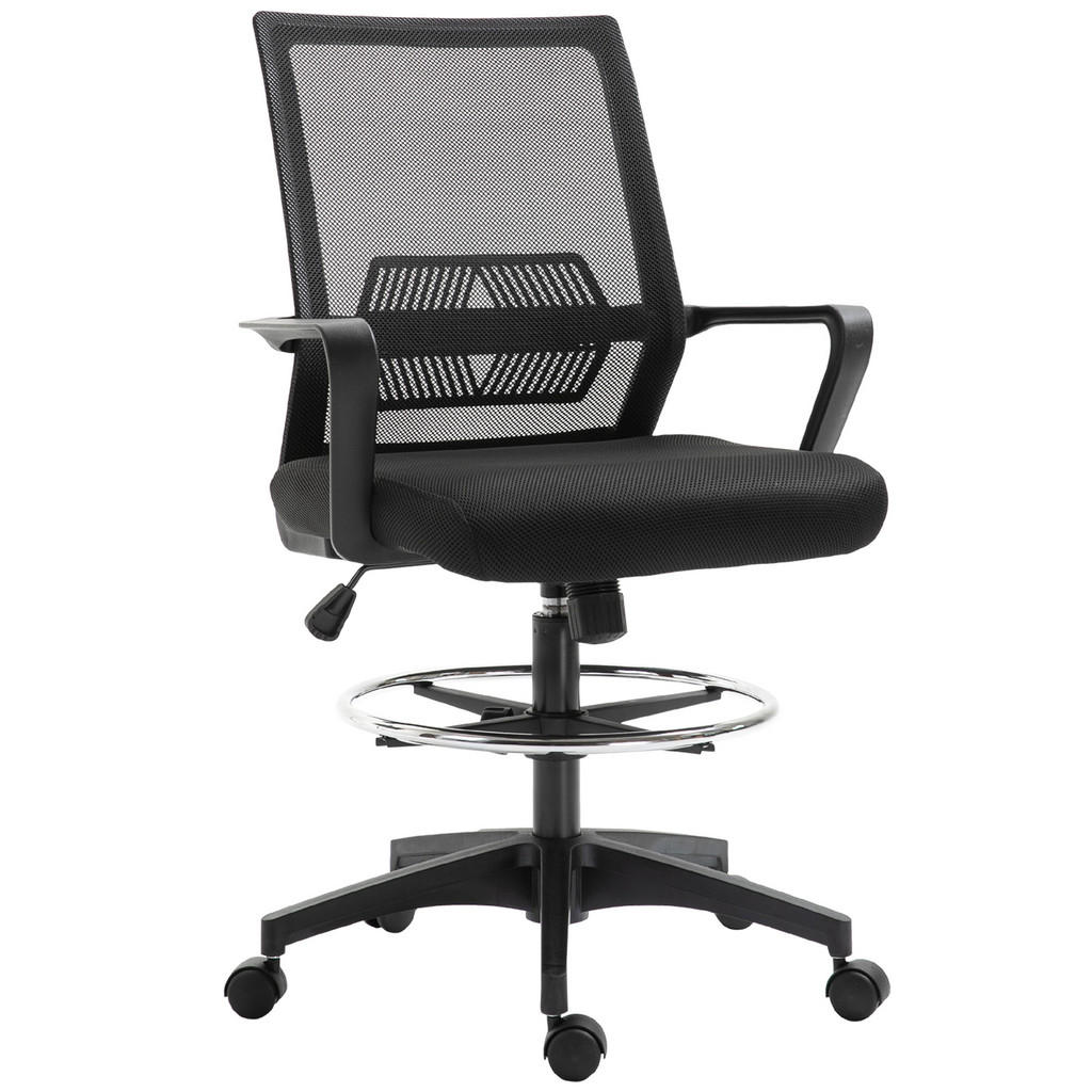 Vinsetto KANCELÁŘSKÁ ŽIDLE Ergonomická kancelářská židle s nastavitelným podnožím, funkce houpání