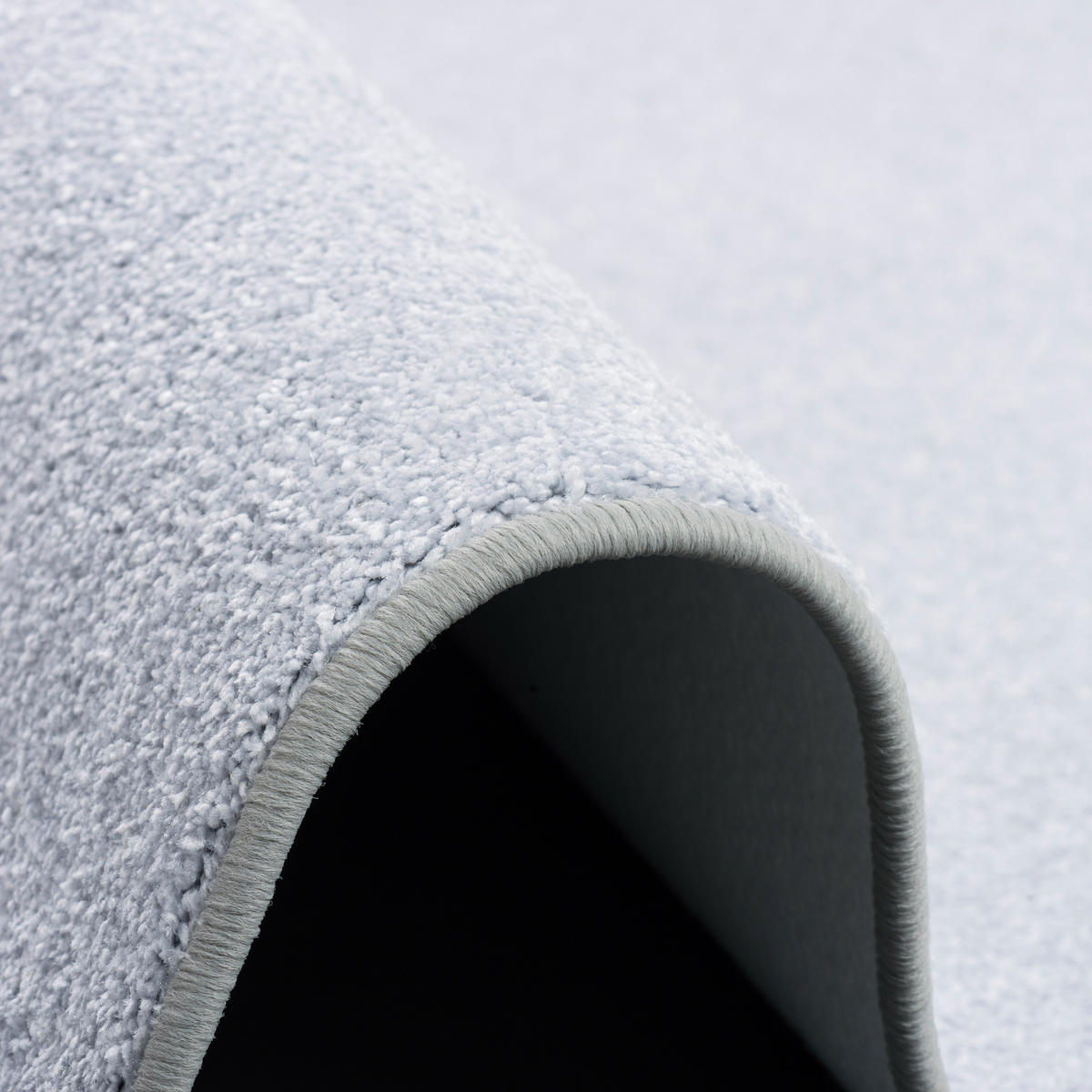 LUXUS SOFT VELOURS TEPPICH SHINE - Silberfarben, Textil (100/100cm) - Snapstyle