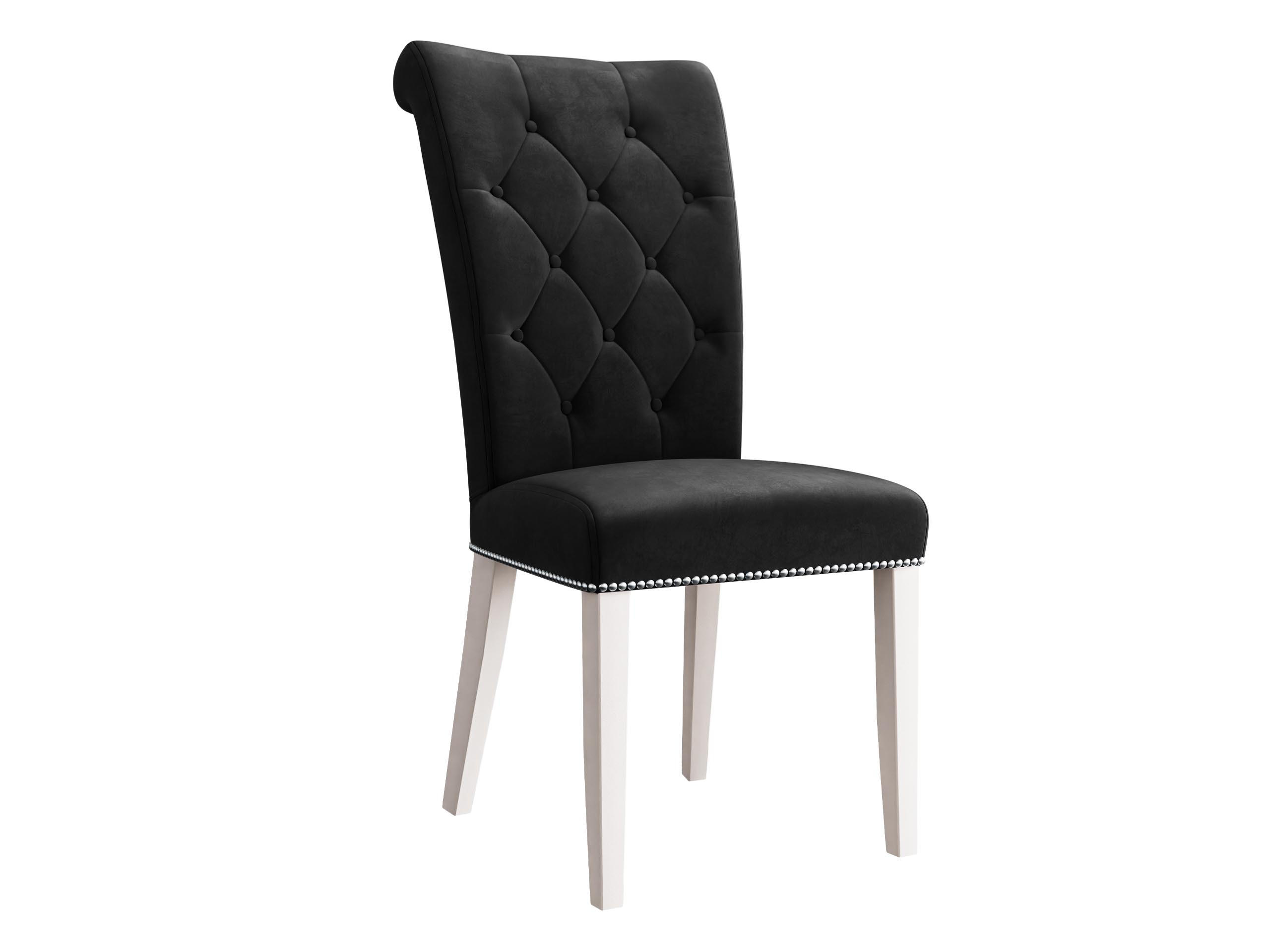 POLSTERSTUHL Christina, Holzfarbe: Weiß - Schwarz/Weiß, Holz/Textil (47/103/68cm) - MIRJAN24