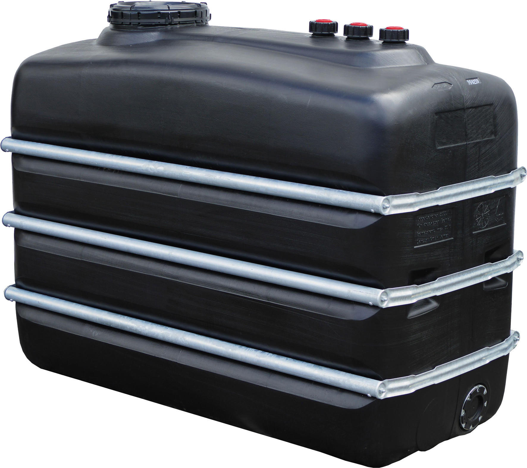 RAUMSPARTANK 3000 L schwarz aus lebensmittelechten PE - Schwarz, Kunststoff (99.5/165/223cm) - GRAF