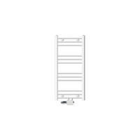 BADHEIZKÖRPER Sahara 400x800 mm Weiß gerade mit Ventil Universal - Weiß, Metall (40/80/3cm) - LuxeBath