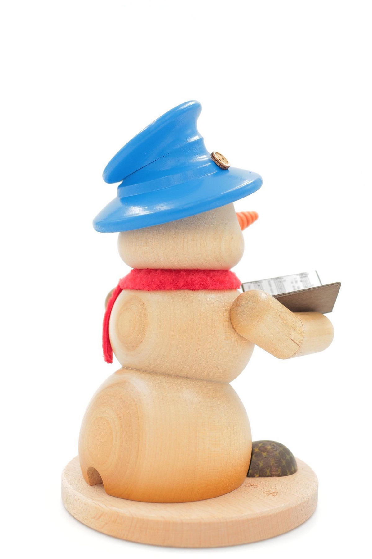 RAUCHFIGUR Schneemann Natur Sänger 19 cm - Multicolor, Holz (15/19/0.1cm)