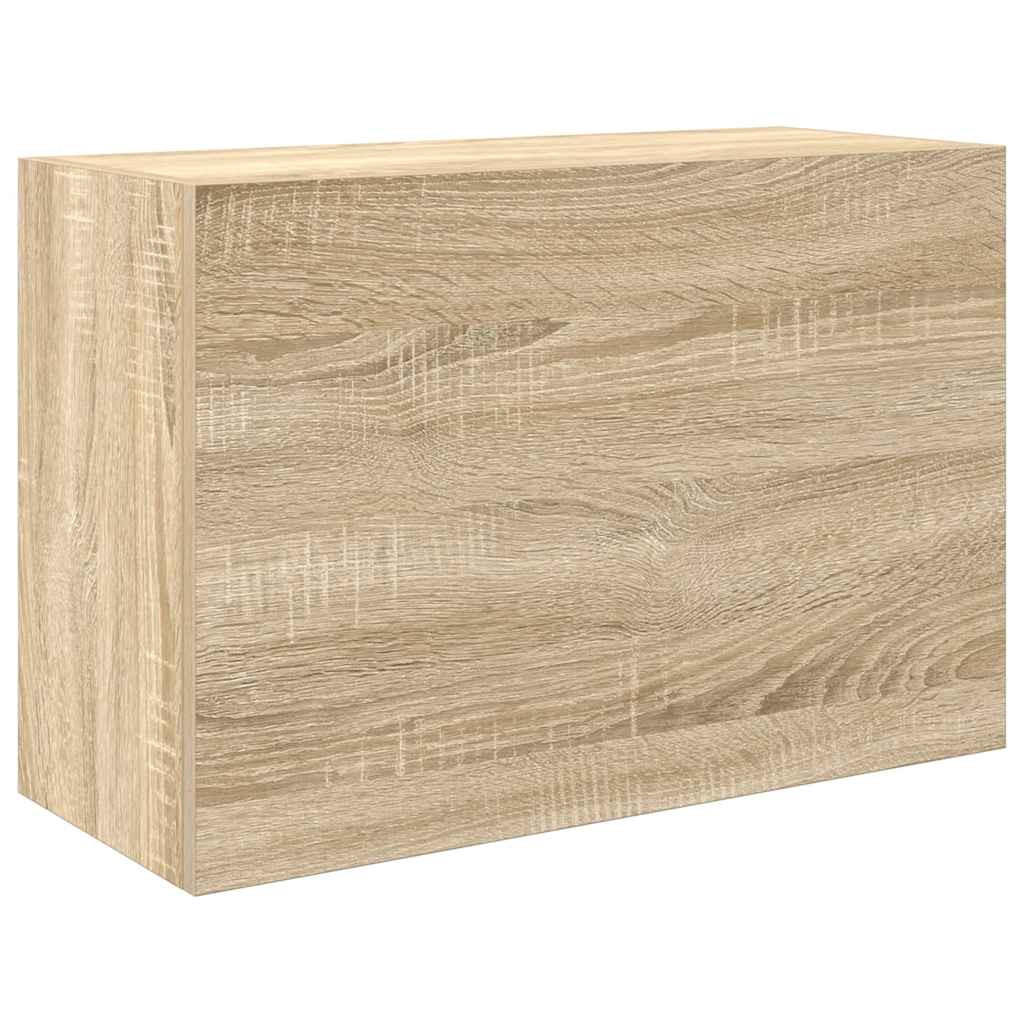 BAD-WANDSCHRANK Sonoma-Eiche 60/25/40 Cm Holzwerkstoff - Hellbraun, Holzwerkstoff (25/40/60cm) - vidaXL