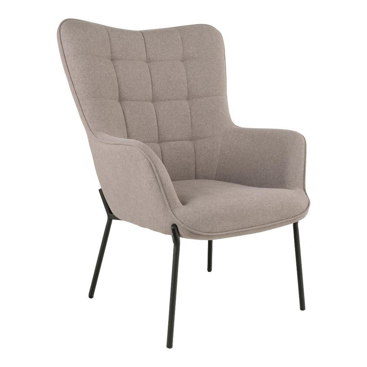 SESSEL, Glasgow, Stühle Grau, Metall / Polyester, 79 x 70 x 98 cm, 2-teilig - Grau, Textil/Metall (79/98/70cm) - ebuy24