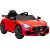 ELEKTRO-KINDERAUTO, Mercedes, 3-5 km/h, Fernbedienung, Licht & Musik, Rot - Rot, Kunststoff/Metall (108/67/46cm) - AIYAPLAY