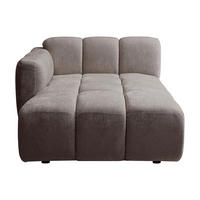 RECAMIERE ohne Schlaffunktion - 1 Person - stoff - taupe Carlivi - Taupe, Textil (120/73/170cm) - Vente-Unique