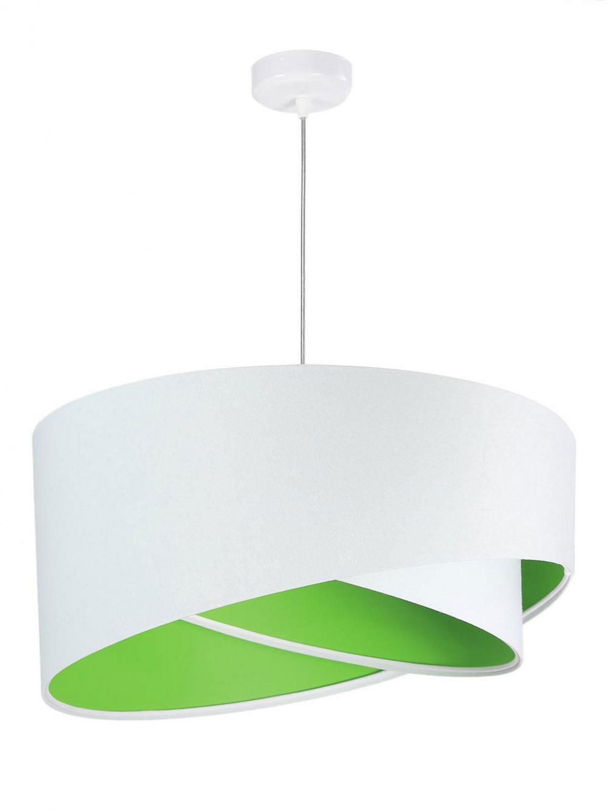HÄNGELEUCHTE Grün 50/23 cm - Weiß/Grün, Kunststoff (50/1.3/23cm) - ONZENO