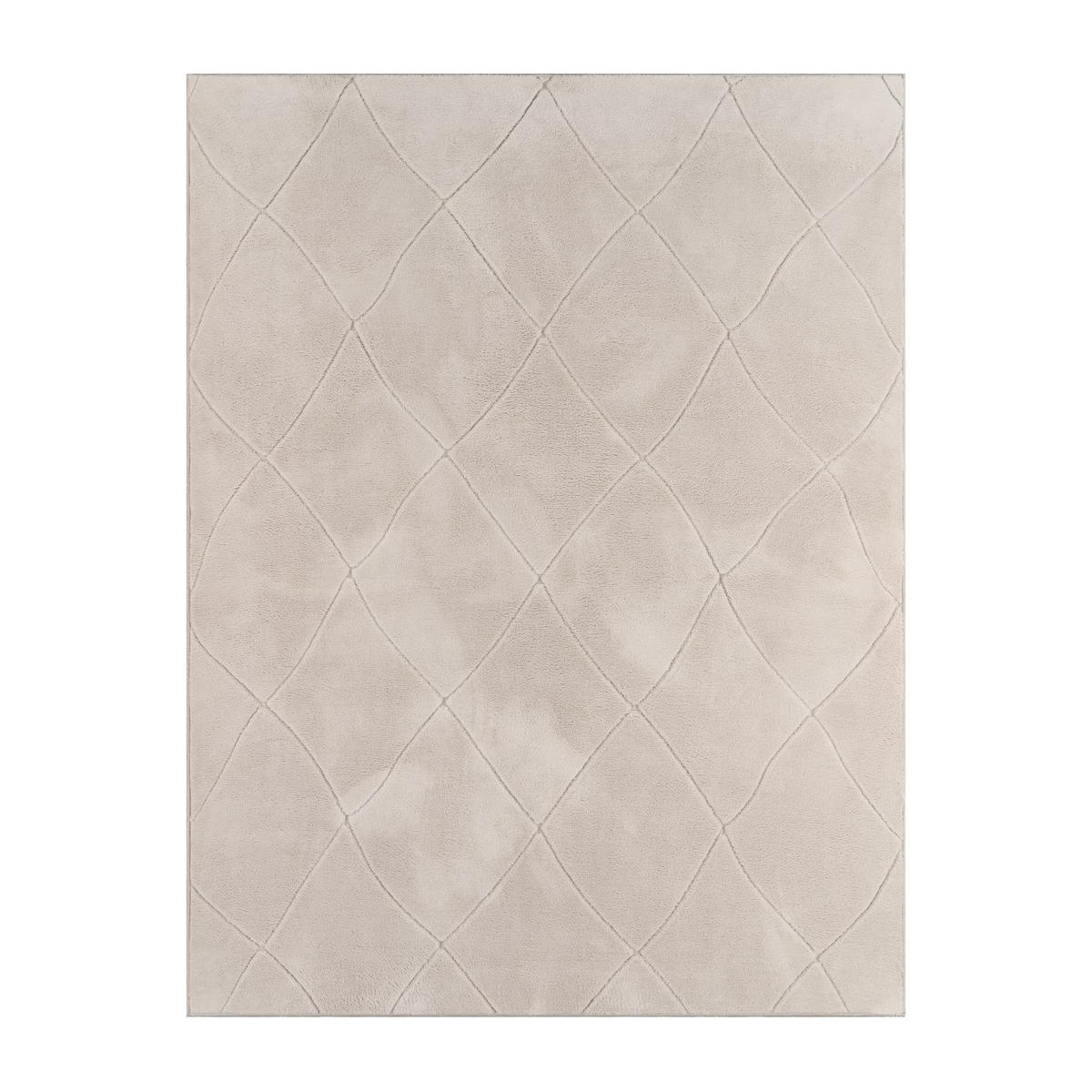FLACHWEBETEPPICH Skandinavisch Creme 80 x 150 cm - Champagner, Kunststoff (80/150cm) - TT Home