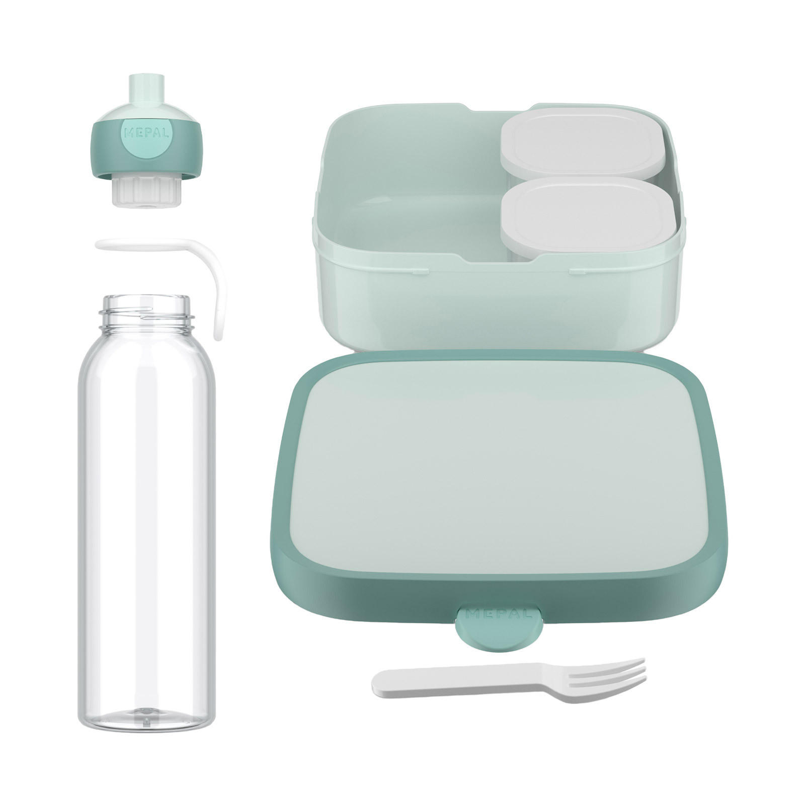 PAUSENSET XL Campus (2025) Cool Mint 2er Set - Mintgrün, Kunststoff (1/1/1cm) - Mepal