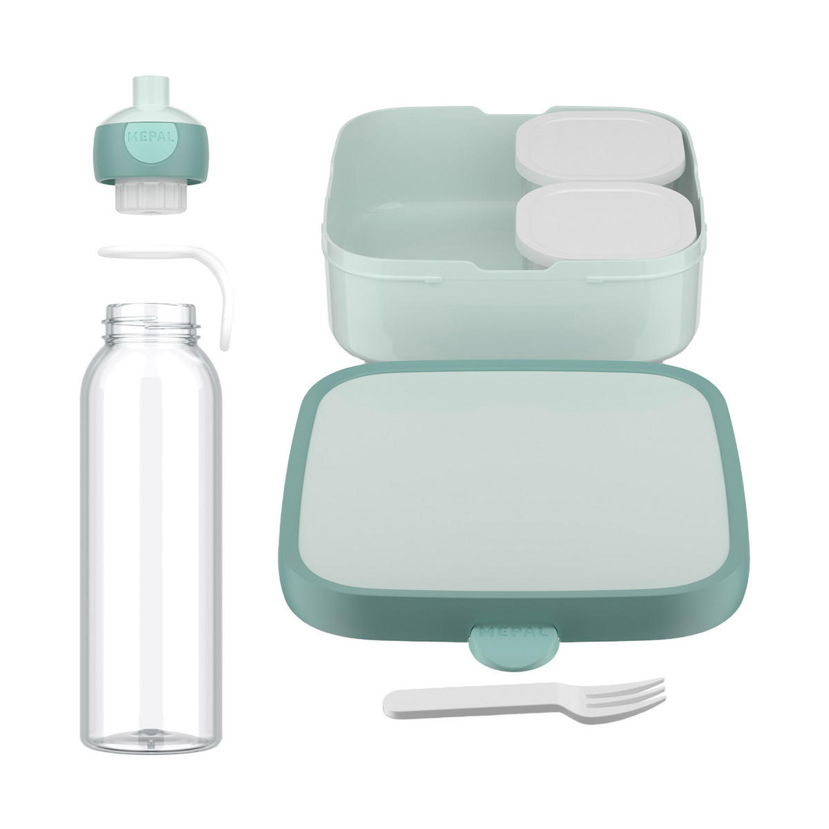 PAUSENSET XL Campus (2025) Cool Mint 2er Set - Mintgrün, Kunststoff (1/1/1cm) - Mepal