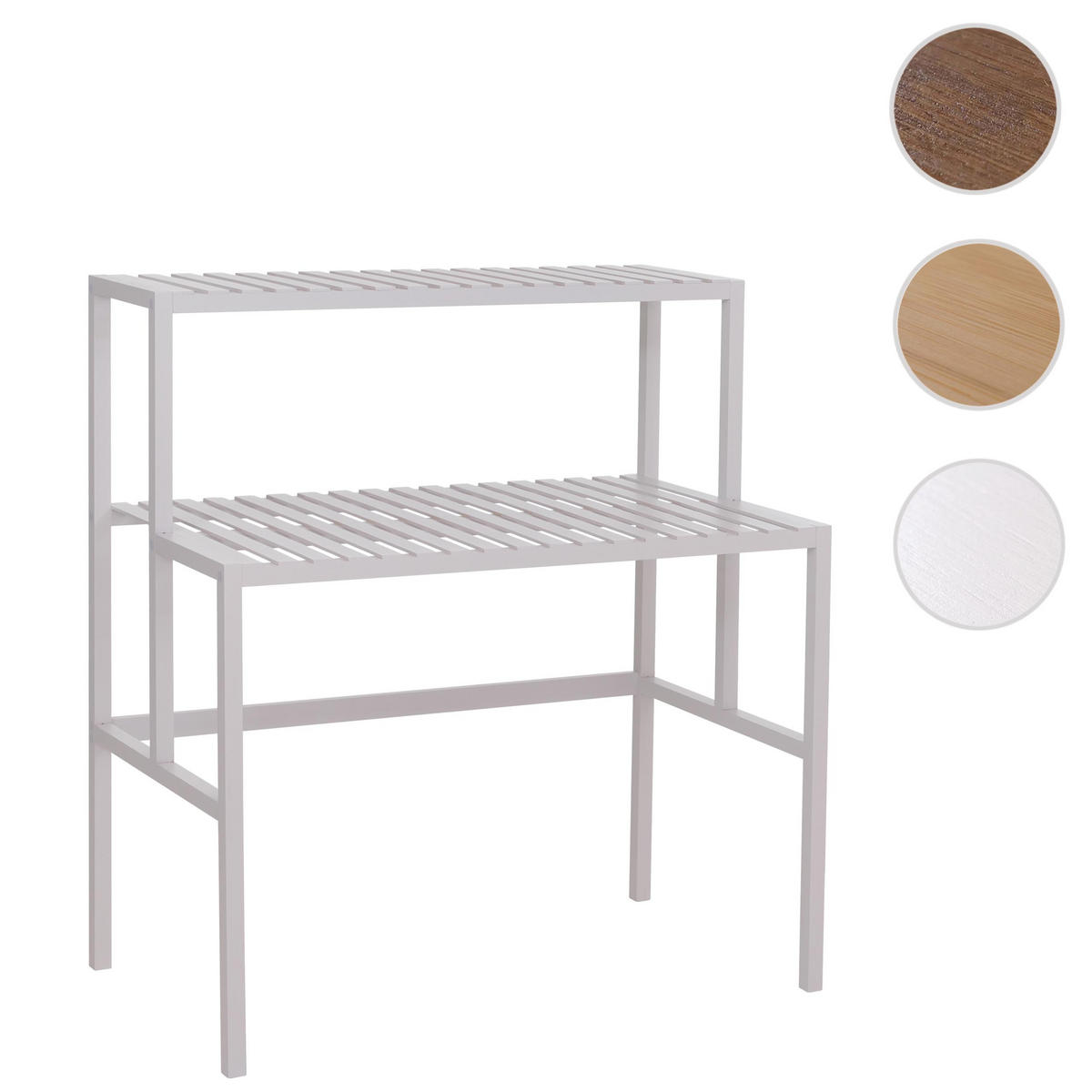 PFLANZENREGAL Weiß - Weiß, Holz (90/100/50cm) - MCW