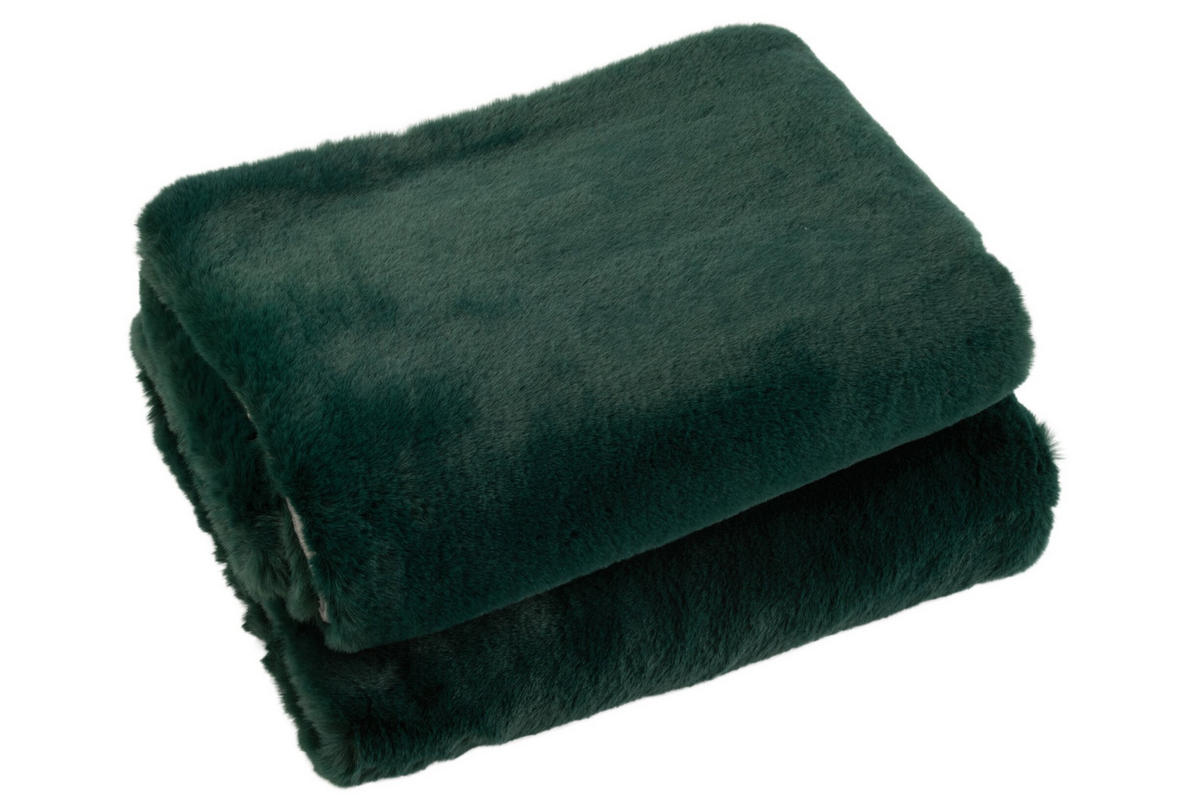 FLEECEDECKE Cutie - Grün, Textil (130/180cm) - J-Line