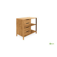 KOMMODE PAUL Wildeiche - Wildeiche, Holz (80/80/50cm) - byoak